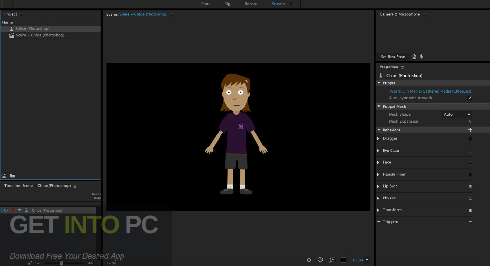 Adobe Character Animator CC 2019 for Mac Latest Version Download-GetintoPC.com