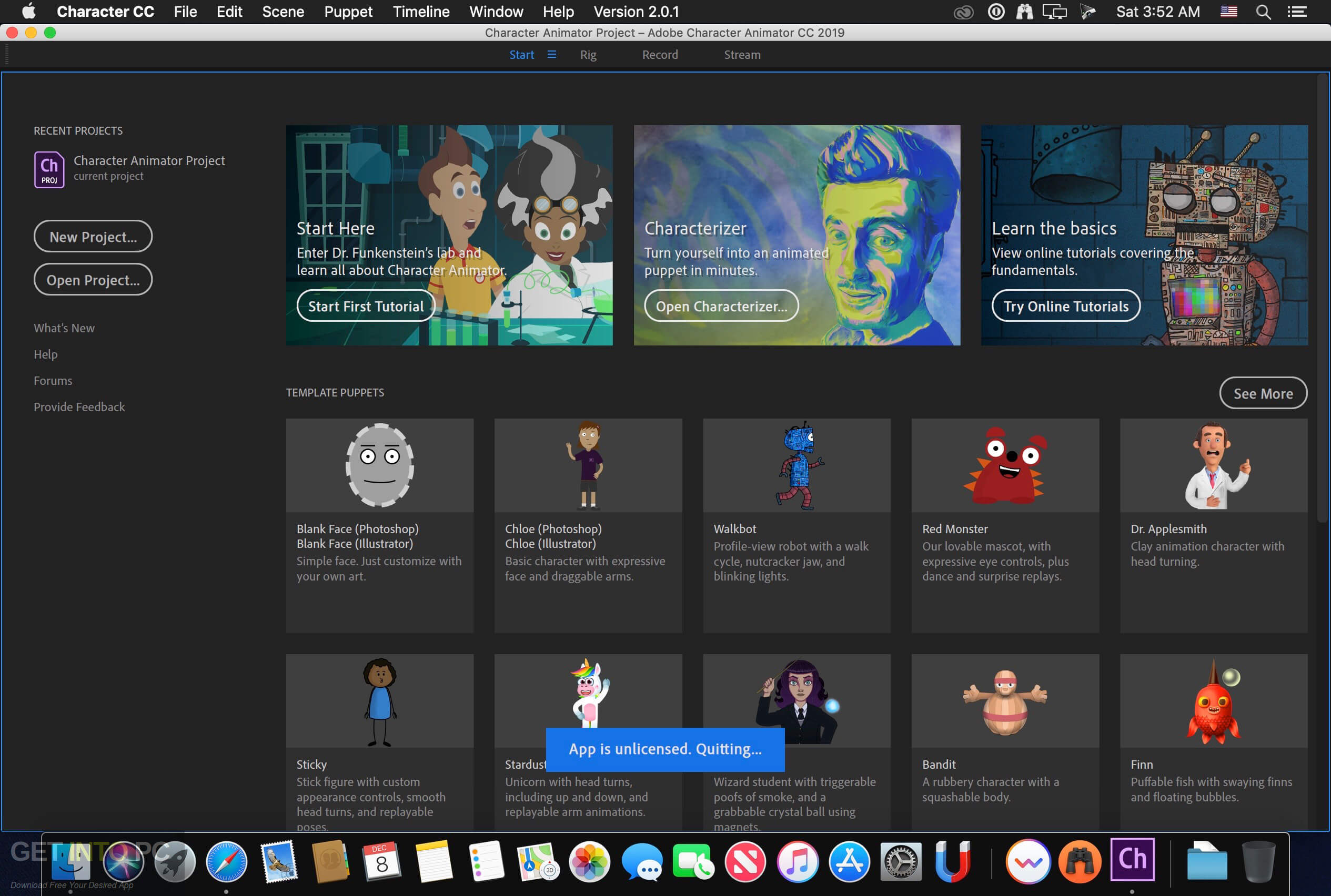 Adobe Character Animator CC 2019 for Mac Offline Installer Download-GetintoPC.com