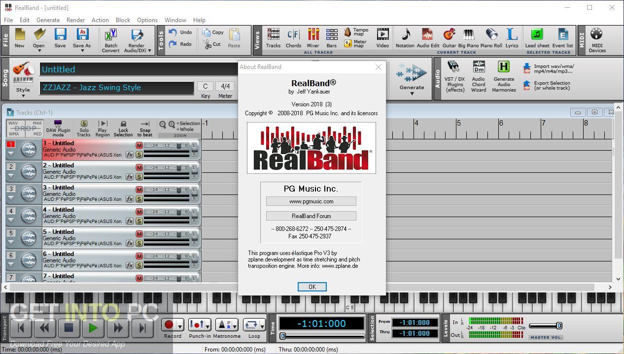Band-in-a-Box 2018 + RealBand Update 5 + RealTracks Set 254-300 Offline Installer Download-GetintoPC.com