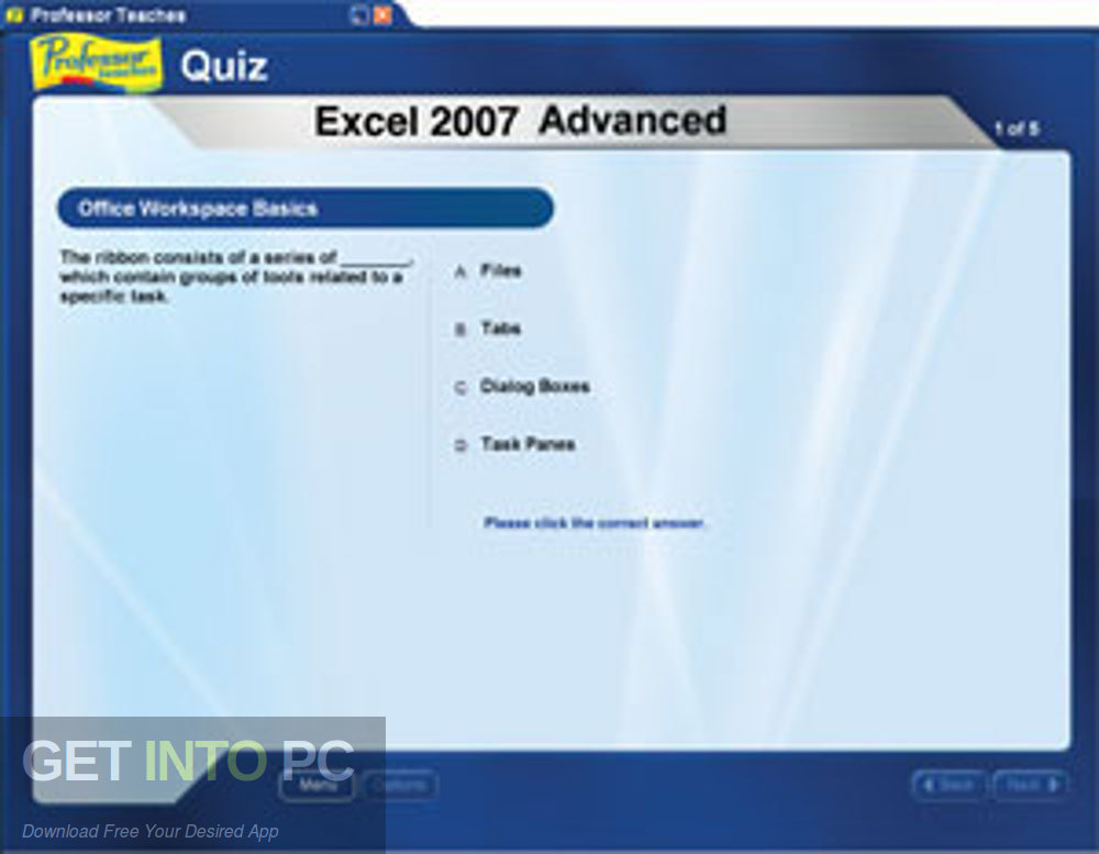 Professor Teaches Microsoft Excel 2007 Direct Link Download-GetintoPC.com