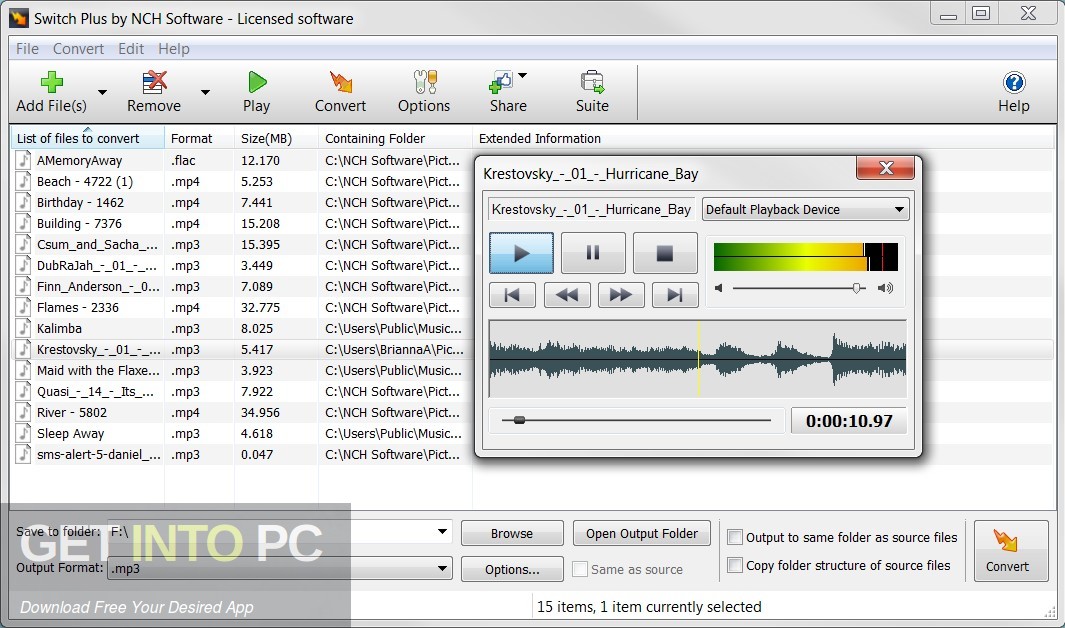 Switch Plus Audio Converter 2010 Direct Link Download-GetintoPC.com