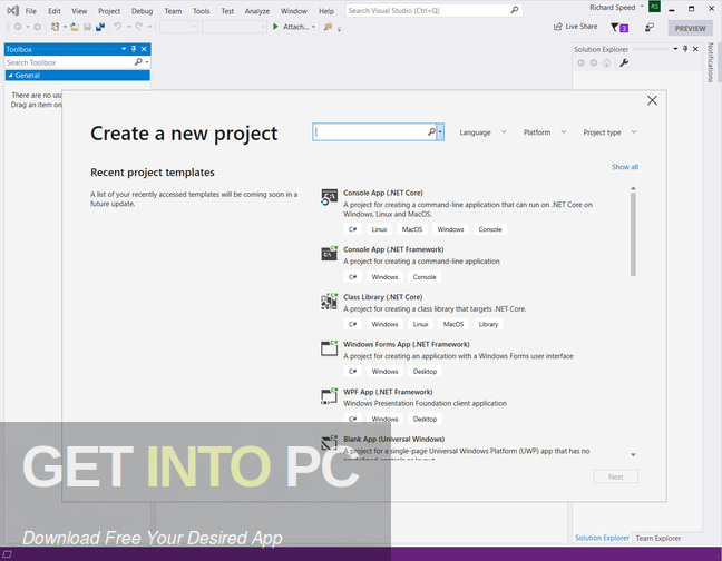 Visual Studio 2019 Latest Version Download-GetintoPC.com