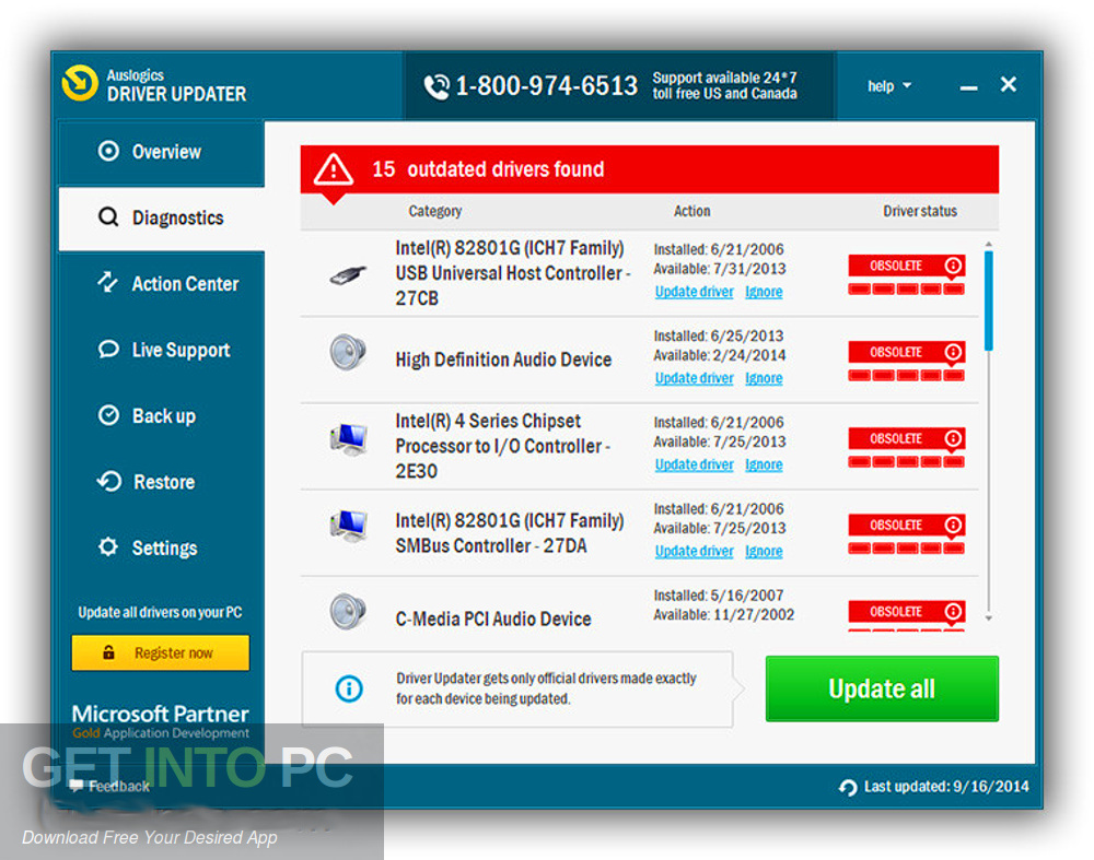 Auslogics Driver Updater 2019 Offline Installer Download-GetintoPC.com