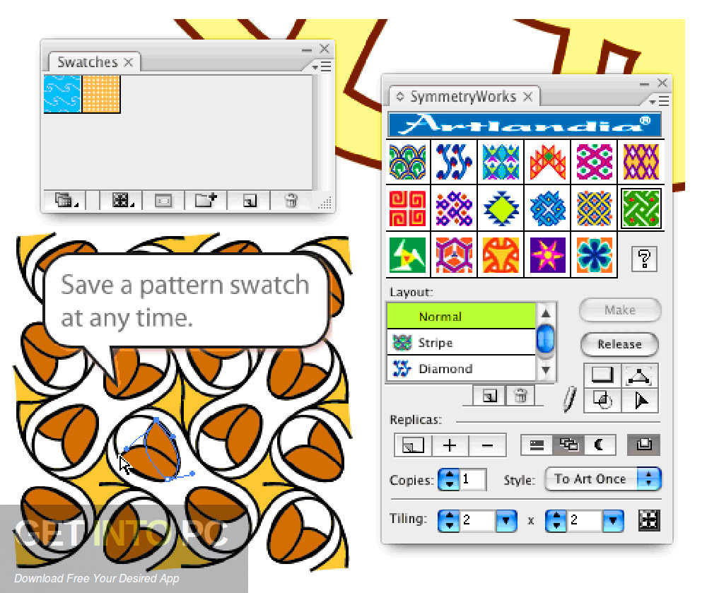 Artlandia SymmetryWorks (plugin for Adobe Illustrator) Direct Link Download-GetintoPC.com