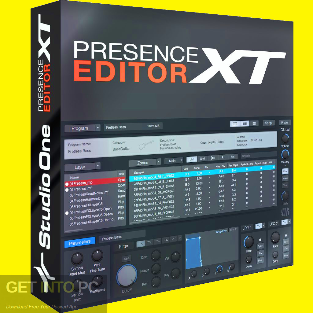 Presonus Presence XT Editor for Studio one Free Download-GetintoPC.com