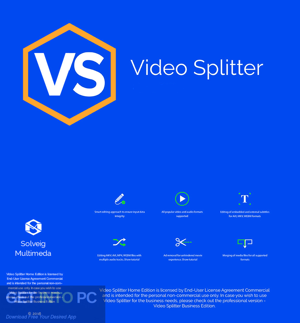 SolveigMM Video Splitter 2019 Free Download-GetintoPC.com