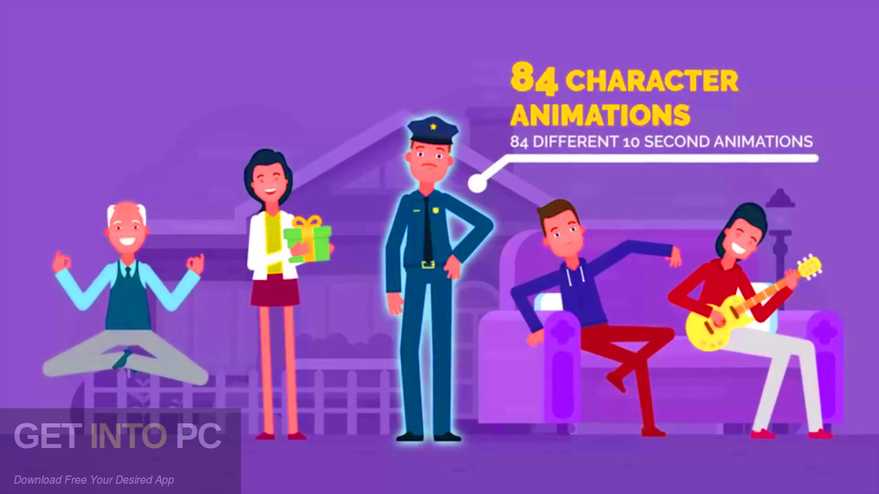 Character Animation Explainer Toolkit for After Effects Offline Installer Download-GetintoPC.com