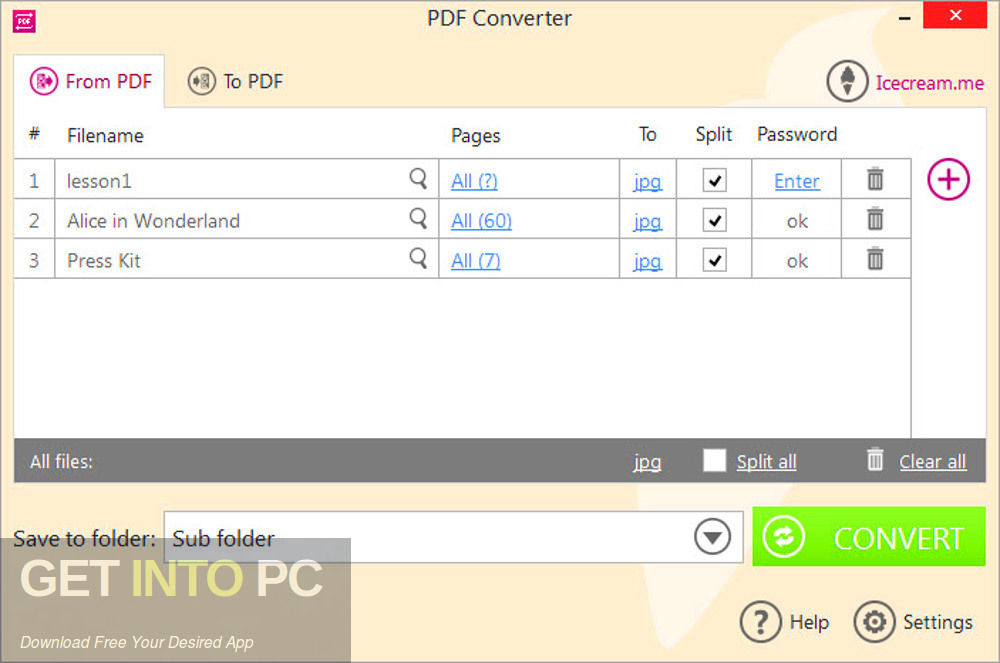 Icecream PDF Converter Pro 2019 Offline Installer Download-GetintoPC.com