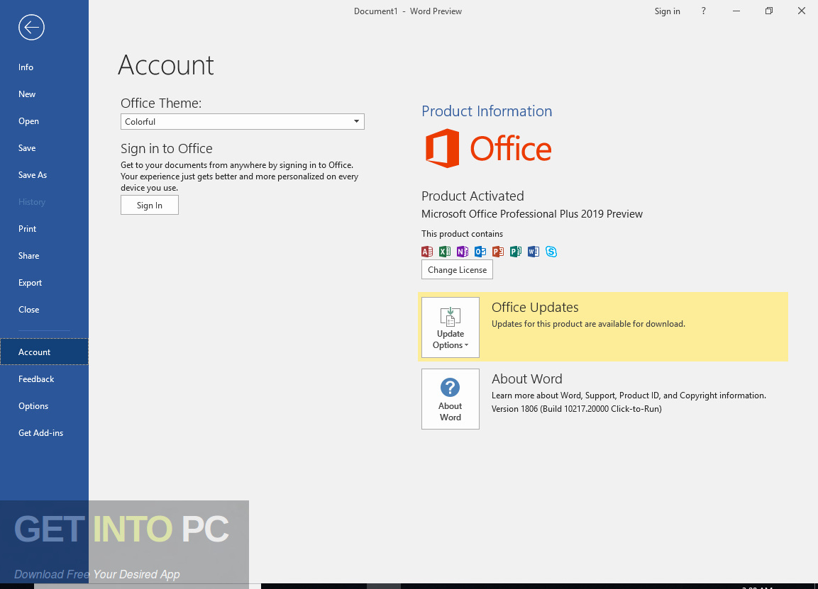 Office 2019 Professional Plus Updated Aug 2019 Offline Installer Download-GetintoPC.com