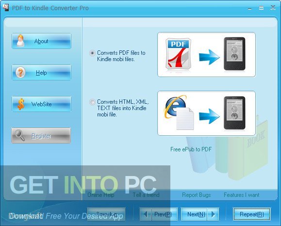 PDF to Kindle Converter Pro 2019 Offline Installer Download-GetintoPC.com