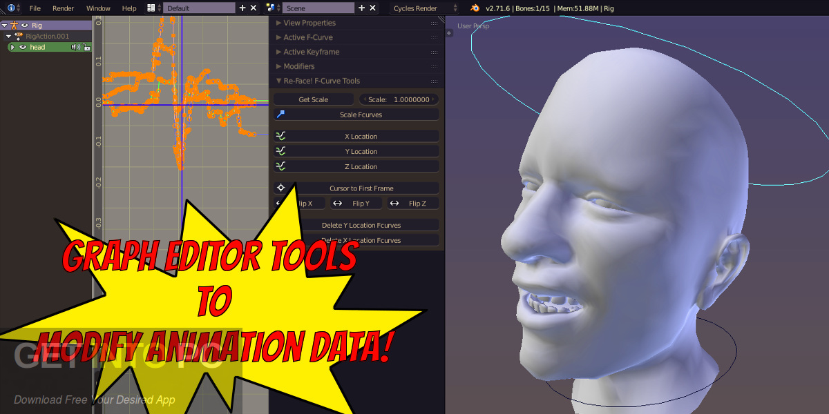 Re-Face! – Facial Motion Capture Retargeting Tools v1.2 for Blender Latest Version Download-GetintoPC.com
