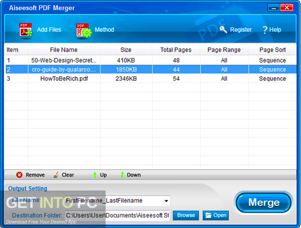 Aiseesoft PDF Merger Direct Link Download-GetintoPC.com