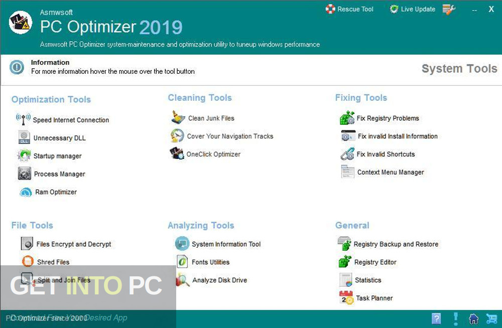Asmwsoft PC Optimizer 2019 Direct Link Download-GetintoPC.com