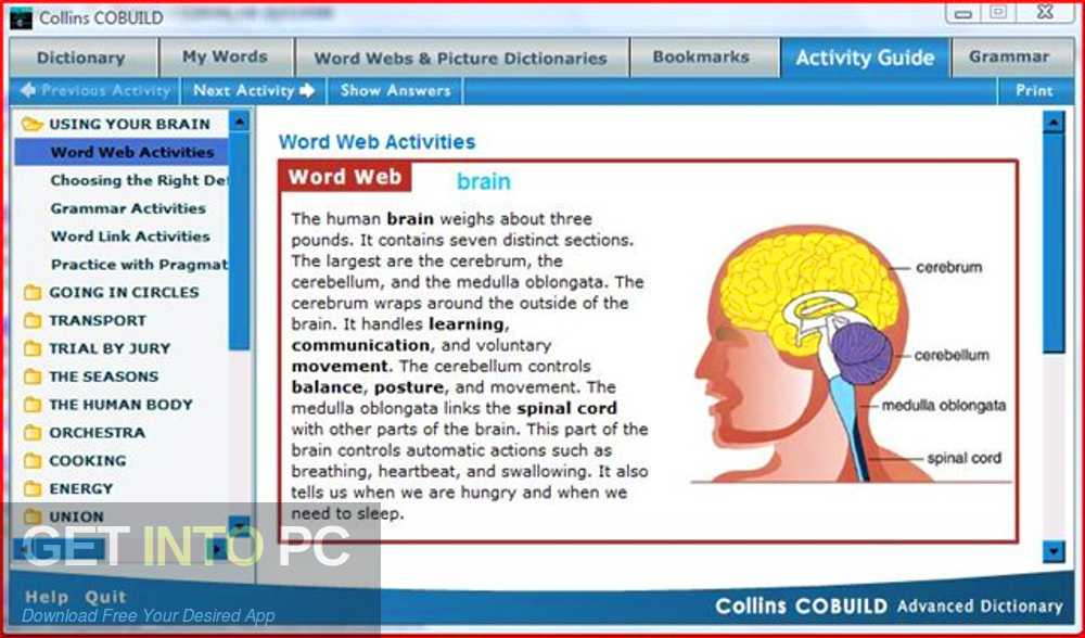 Collins COBUILD Advanced Dictionary 2009 Offline Installer Download-GetintoPC.com