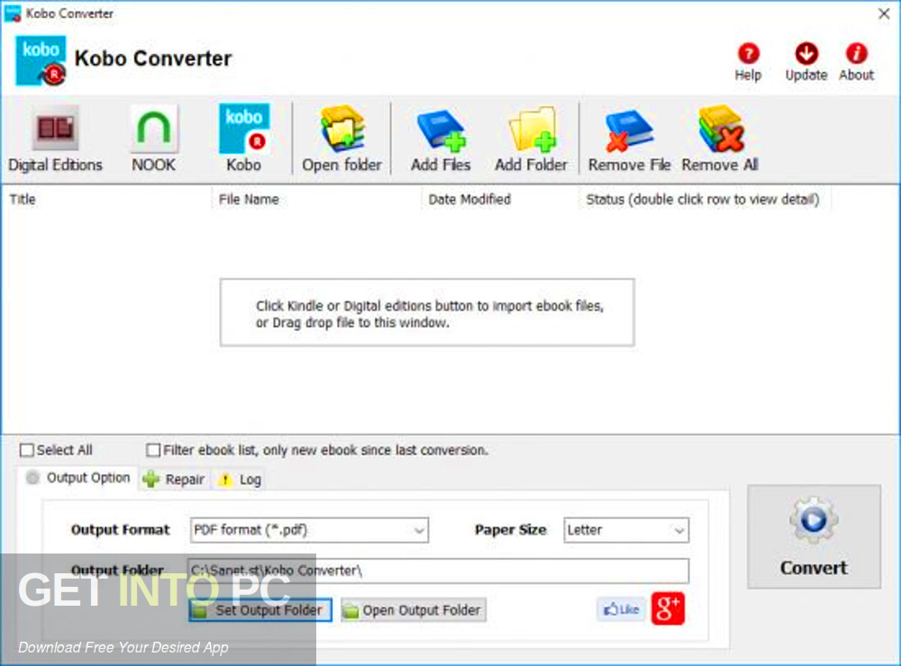Kobo Converter 2019 Offline Installer Download-GetintoPC.com