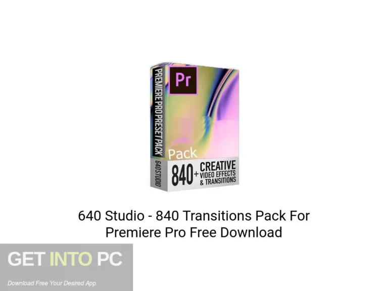 [PCソフト] 640 Studio – 840 Transitions Pack For Premiere Pro