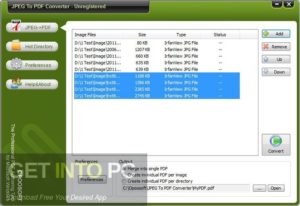 JPEG To PDF Converter Free Download-GetintoPC.com
