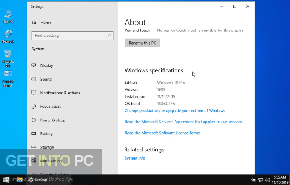 Windows 10 x64 Pro Updated July 2019 Direct Link Download-GetintoPC.com
