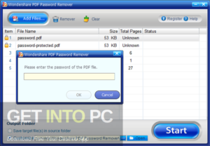 Wondershare PDF Password Remover Offline Installer Download-GetintoPC.com