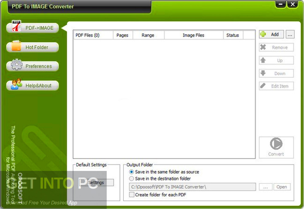 OpooSoft PDF To JPEG Converter Latest Version Download-GetintoPC.com