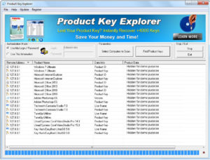 how to use product key explorer