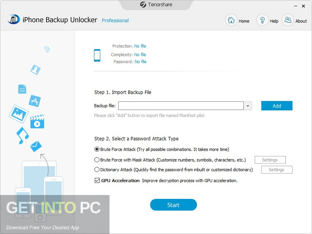 Tenorshare iPhone Backup Unlocker Offline Installer Download-GetintoPC.com