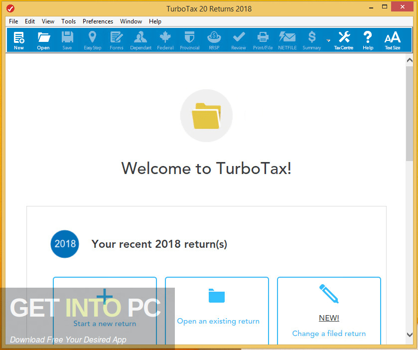 INTUIT TURBO TAX PREMIER Online Edition 2018 Canadian Canada Tax Return 