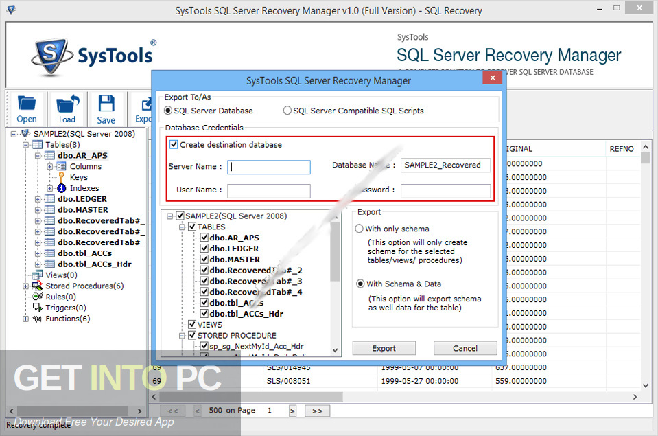 SysTools SQL Recovery 2020 Direct Link Download-GetintoPC.com