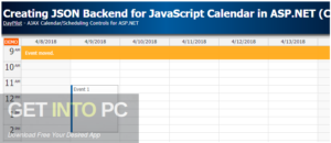 DayPilot For ASP.NET JavaScript MVC Pro 2018 Free Download-GetintoPC.com
