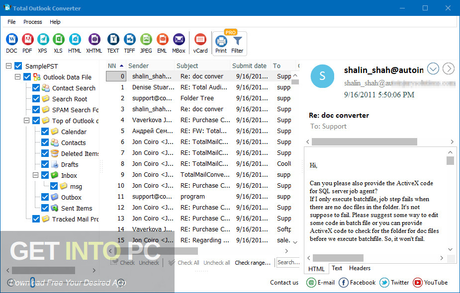 Coolutils Total Outlook Converter Pro Direct Link Download-GetintoPC.com