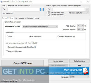 7 PDF PDF2Word Converter Direct Link Download-GetintoPC.com