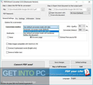 7 PDF PDF2Word Converter Offline Installer Download-GetintoPC.com