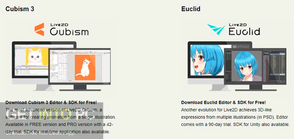 Live2D Cubism 3.2.0 and Euclid Editor 1.3.1 Offline Installer Download-GetintoPC.com