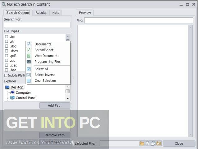 MSTech Search In Contents Pro Offline Installer Download