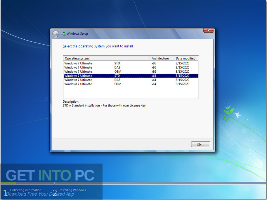 Windows 7 Ultimate 32 64 Bit Updated Aug 2020 Screenshot 2-GetintoPC.com