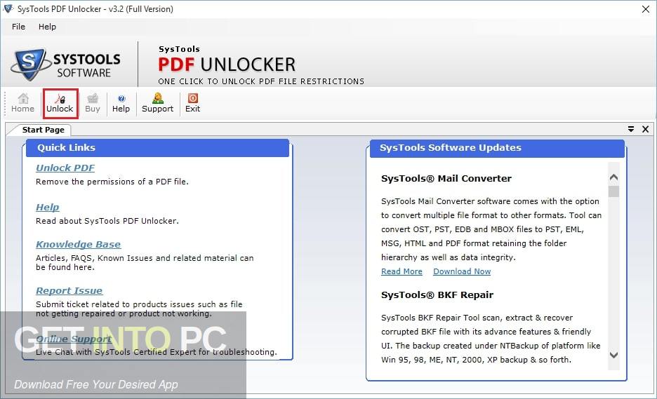 SysTools PDF Unlocker Direct Link Download