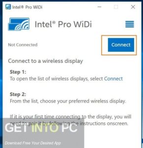 Intel WiDi Media Share Direct Link Download GetIntoPC.com