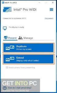 Intel WiDi Media Share Offline Installer Download GetIntoPC.com
