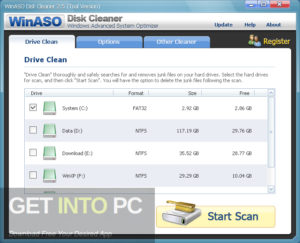 WinASO Disk Cleaner Offline Installer Download GetIntoPC.com
