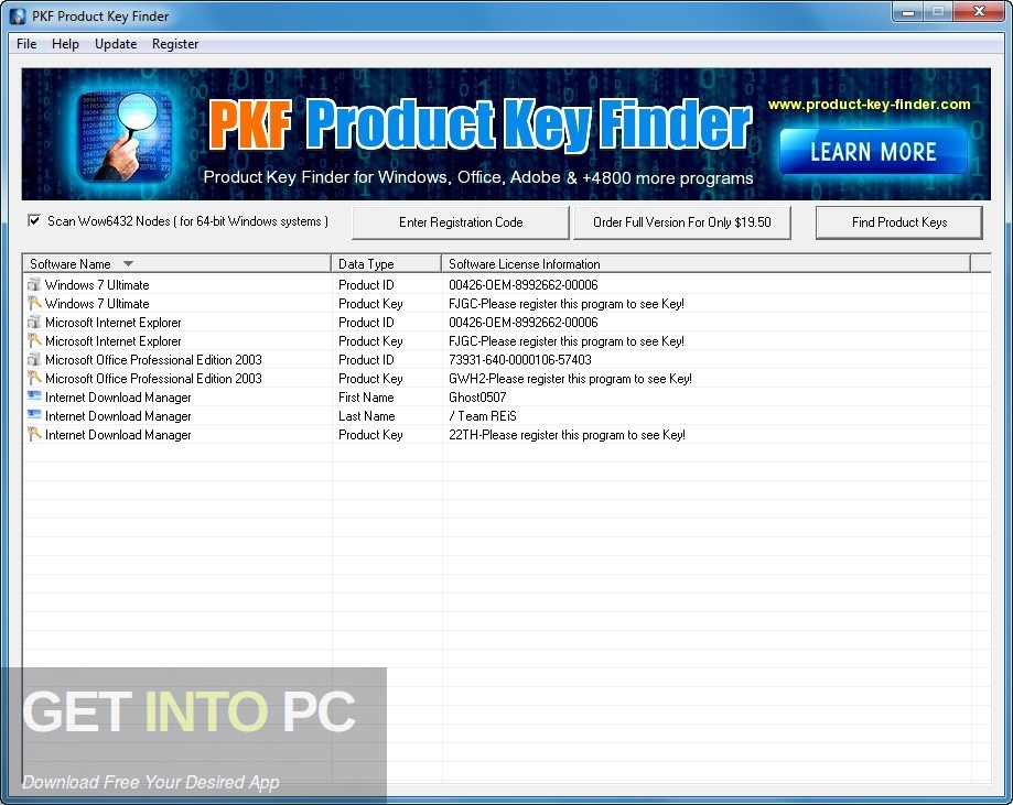 PKF Product Key Finder Offline Installer Download