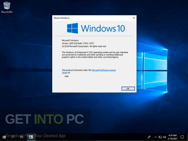 Windows 10 Enterprise FEB 2021 Free Download