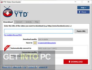 YTD Video Downloader Pro 2021 Direct Link Download-GetintoPC.com