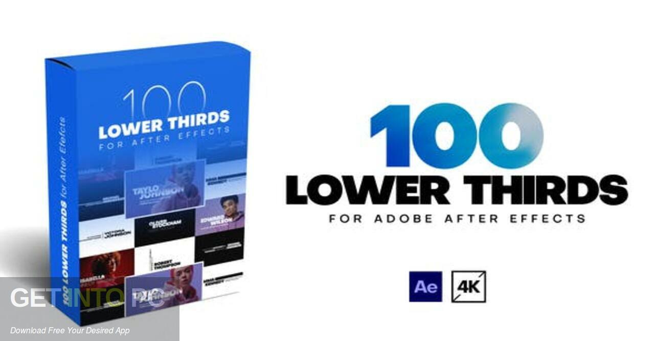 Download 100 Lower Thirds [AEP] Free Download