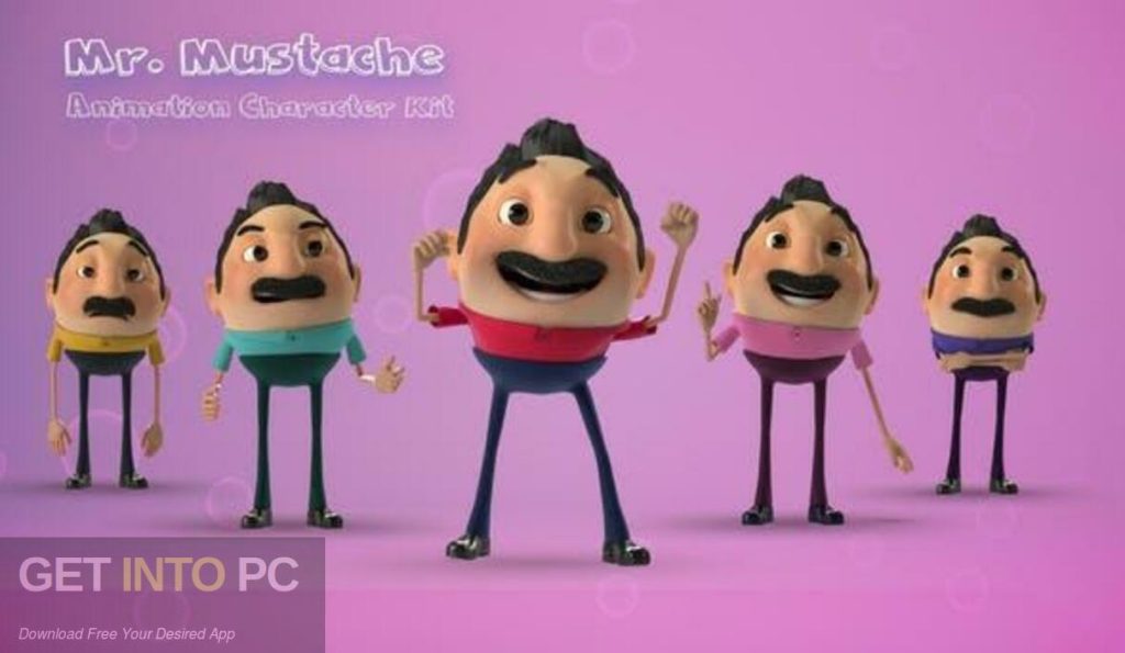 VideoHive - Mr. Mustache - Character Animation kit [AEP] Free Download