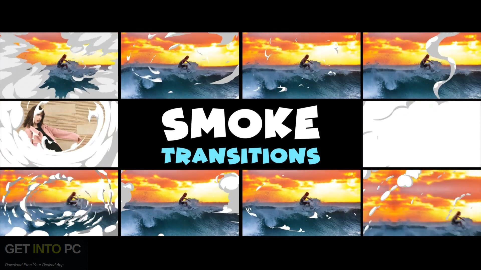 VideoHive - Seamless Cartoon Smoke Transitions | After Effects [AEP] Free  Download