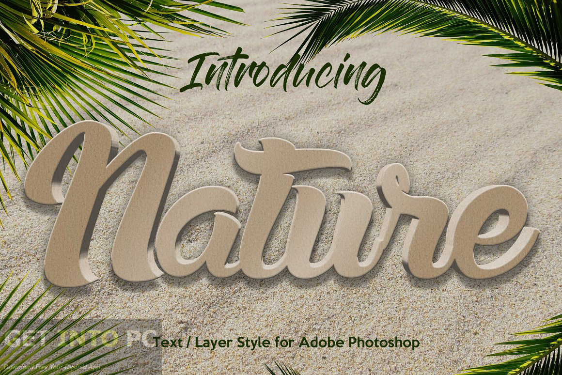 CreativeMarket - 10 Natural Texture Text Effects [ASL, PSD] Offline Installer Download
