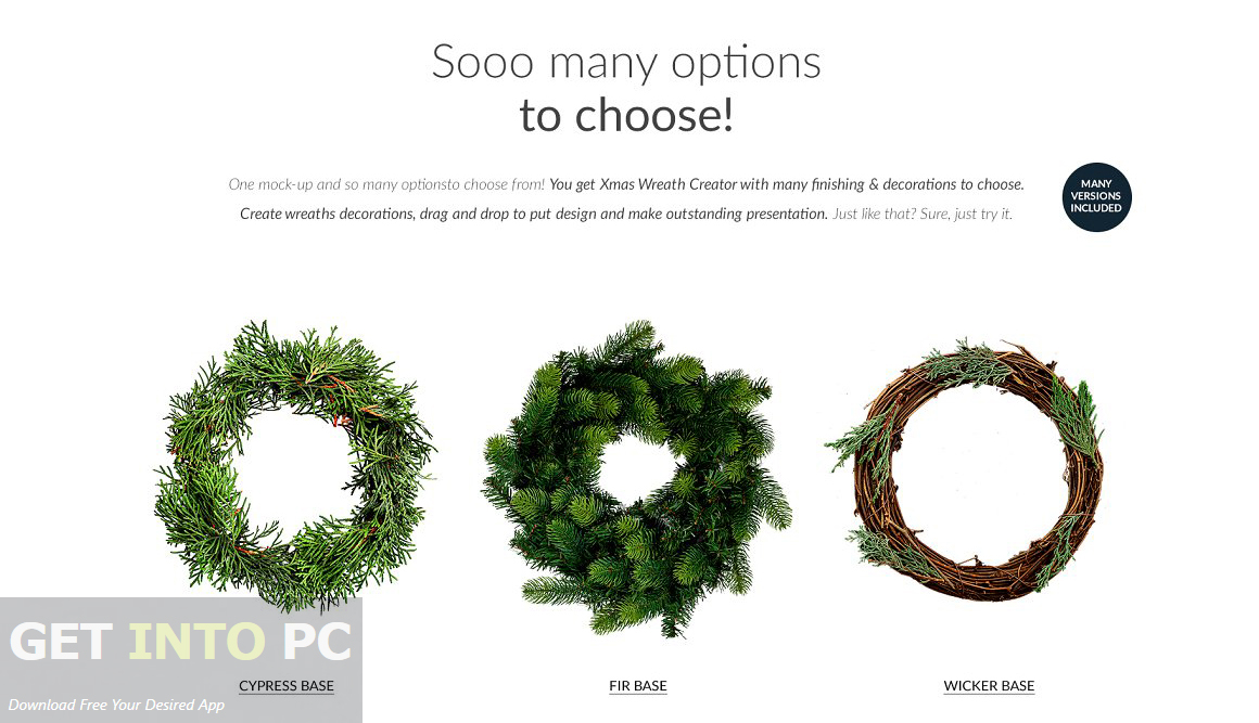 CreativeMarket - 3x Christmass Wreath Creator Mock-up Latest Version Download
