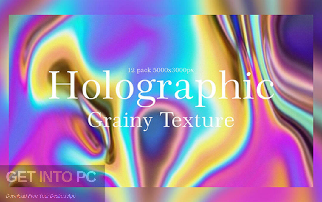 Download Creative Fabrica – Holographic Grainy Texture Background [ JPG ] Free Download