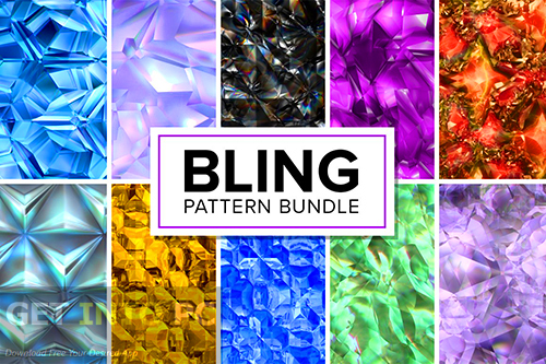 CreativeMarket - 50 Bling Patterns Bundle - Bundle of 50 Glitter Patterns [ JPG] Free Download