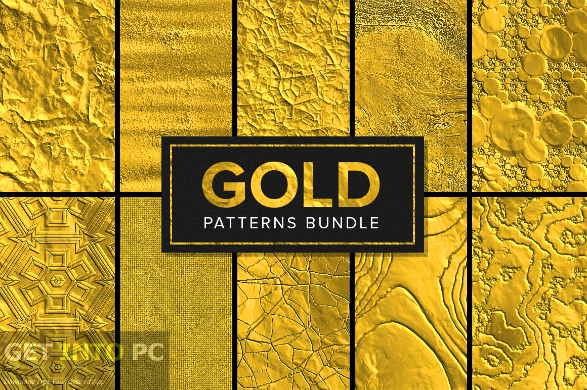 CreativeMarket - 85 Gold Patterns Bundle [ JPG] Free Download